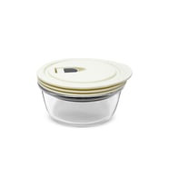 Karaca Cream Vakumlu Kapaklı Cam Saklama Kabı 0.39 Lt