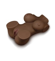 LilituShop siyahi Yarım Vücut  Vajinal Silikon Masturbator - Street Girl