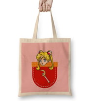 Pocket Sailor Moon Bez Çanta Uzun Saplı