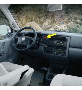 VW Transporter 1999-03 Kırmızı Üçgen Dörtlü Flaşör Düğmesi 6N0953235B