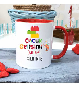 Çocuk Gelişimi Öğretmenine Özel Öğretmenler Günü Hediyesi Kişiye Özel Kupa Barda