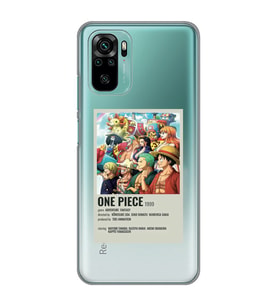 Redmi Note 10/Note 10S Uyumlu One Piece Desenli Şeffaf Telefon Kılıfı