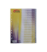 Bafix Seperatör 1-20 Rakamlı Plastik A4 (Karışık)