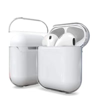 Apple Airpods Uyumlu Kılıf Şeffaf Sert Kristal Zore Airbag 14 Kılıf (Renksiz)