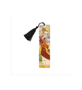 Şemsiyeli Kız Baskılı, Püsküllü Kitap Ayracı (hediyelik Bookmark,ayraç-112)