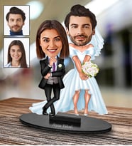 Kişiye Özel Sevgili Tasarımlı Karikatür Biblo