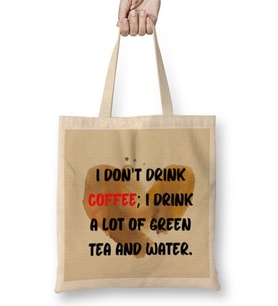 Funny coffee drin Ks Art lover Gift Quote - Vintage Retro Rainbow Style Bez Çanta Uzun Saplı