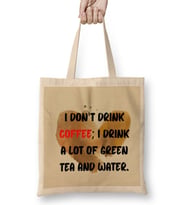 Funny coffee drin Ks Art lover Gift Quote - Vintage Retro Rainbow Style Bez Çanta Uzun Saplı