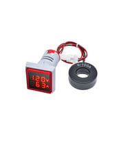 100a Kare Dijital Voltmetre Ampermetre 220v Kırmızı Led Gösterge