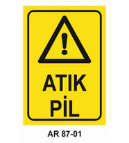 İŞ GÜVENLİĞİ UYARI LEVHASI 1 ADET PVC 21 X 29CM