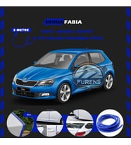 Skoda Fabia Oto Araç Kapı Koruma Fitili 5metre Parlak Mavi Renk