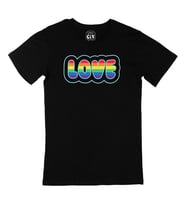 Rainbow Love Siyah Tişört
