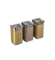 Vip Vp-371 Kare Füme 3x1200 Ml Saklama Kabı
