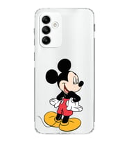 Samsung Galaxy M13  Kamera korumalı Kapak Mickey Mouse Tasarımlı  Şeffaf Kılıf