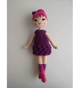 Böğürtlen Bebek Amigurumi Organik Oyuncak