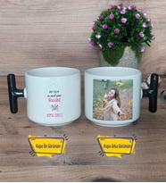 Doğum Günü Hediyesi Kupa Bardak Fotoğraflı T Siyah Kulplu Yılın En Güzel Günü