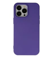 Pilelistore   iPhone 14 Pro Max Kılıf Nano içi Kadife Silikon - Mor