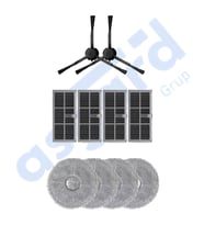 DREAME X30PRO-L10S PRO ULTRA-X30 ULTRA UYUMLU 2 Yan Fırça 4 Filtre 4 Mop
