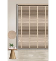 Bayeliss 679 Ahşap Desen Koyu Krem Polywood Jaluzi 