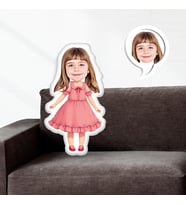 eJOYA Kişiye Özel Fotoğraflı Renkli Barbie Yastık 116140