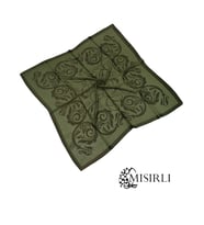 Mısırlı Devore Eşarp (Yeşil)