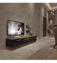 Decoraktiv Trendstyle 4 Mdf Tv Ünitesi Tv Sehpası - Pera Siyah Mermer (Pera-Siyah Mermer)