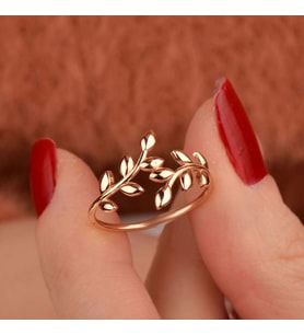 14 Ayar Altın Başak Model Yüzük