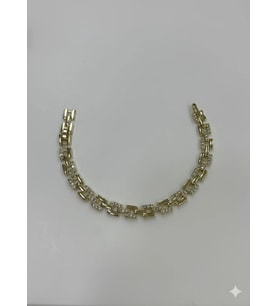 Zirkon Taşlı Pirinç Cm Bileklik 17+2 Cm - Kbl0397