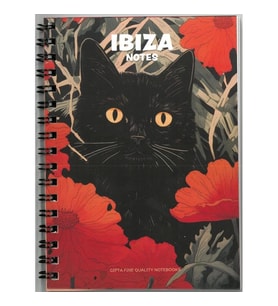 GIPTA IBIZA NOTES A6 SPİRALLİ KARTON KAPAK 80 YP. ÇİZGİLİ NOT DEFTERİ