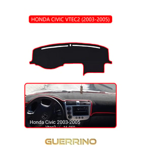 HONDA CIVIC VTEC2 2003-2005TORPİDO KORUMA HALISI KIRMIZI KENAR