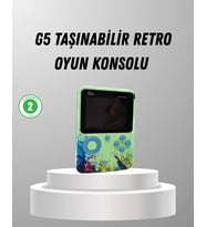 500 Oyunlu G5 Retro Mini Oyun Konsolu 3 İnç Ekran Ve Tv Desteği