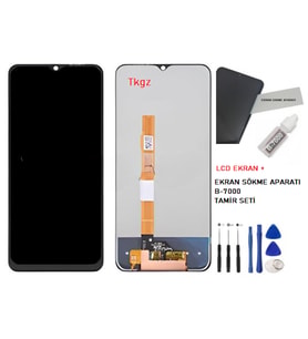 Tkgz - Vivo Y51 - 2020 - Uyumlu Lcd Ekran Dokunmatik -A- Kalite + B-7000 + TAMİR SETİ