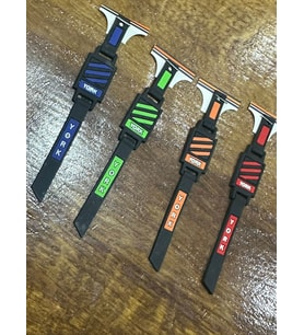 4 ADET RENKLİ SİLİKON ARMA DİKİŞ GİYİM APLİKE 11X1 CM