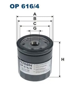 FILTRON OP6164 Yag Filtresi 03L115561A