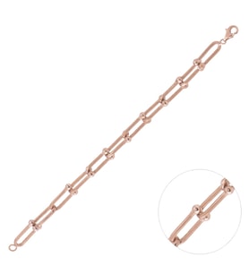 Nusnus Kadın Gümüş Bileklik Rose Gold ZRK 2100 12.10 GR