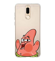 Huawei Mate 10 Lite Uyumlu Patrick Star Desenli Şeffaf Telefon Kılıfı