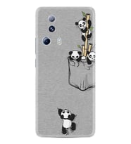 Xiaomi Mi 13 Lite Kılıf Silikon Desen Özel Seri Pandalar 1798