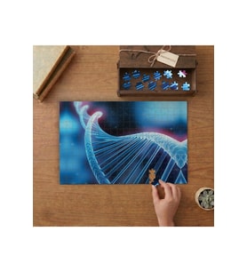 DNA - Gen - Biyoloji Tasarımı 240 parça Ahşap Puzzle Ahşap Kutuda MP07250