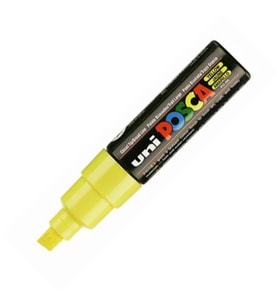UNİ POSCA SU BAZLI POSTER MARKER PC-8K 8.0 SARI