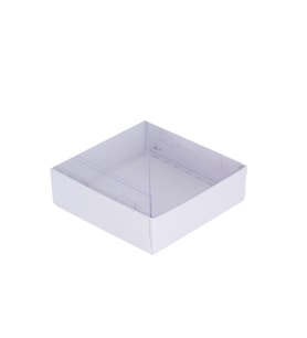 Asetat Kutu Altı Karton 7X7X2.2 CM (50 Adet)  Beyaz