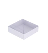 Asetat Kutu Altı Karton 7X7X2.2 CM (50 Adet)  Beyaz