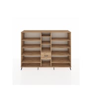 Hyperion Dolap 11 Raflı 3 Çekmeceli  220x44x163 Çam-Çam