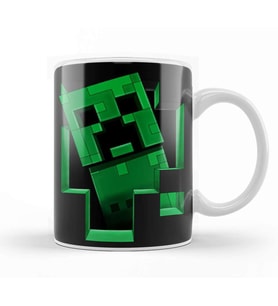 Creeper Creeping Minecraft Creeper Kupa Bardak Porselen