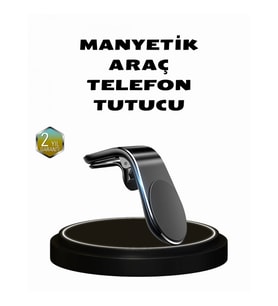Mey İthalat® 360° Dönebilen Manyetik Araç Telefon Tutucu Sarsıntısız ve Şık Tasarımlı