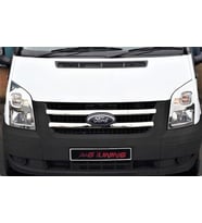 Ford Transit Krom Ön Panjur 2007-2010 2 Parça Paslanmaz Çelik