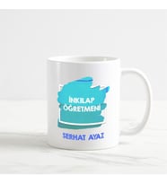 Kişiye Özel İnkılap Öğretmeni Beyaz Kupa Bardak (1. Tasarım)