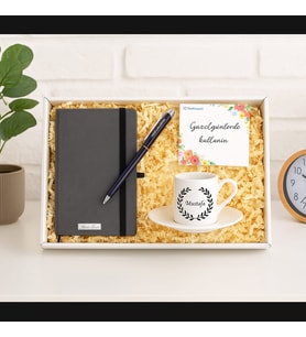 Kişiye Özel Finca Defter & Kalem Kutulu Hediye Seti