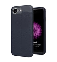 Microsonic Apple iPhone 16e Kılıf Deri Dokulu Silikon Lacivert (Lacivert)