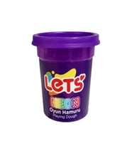 Lets Oyun Hamuru 110Gr Neon Mor - 4 adet