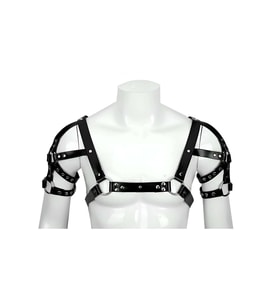 Mulvxbrf Brf02 Omuz Ve Kol Detaylı Şık Deri Erkek  Harness, Erkek  Club Giyim - Brfm164 (Mulvix)
